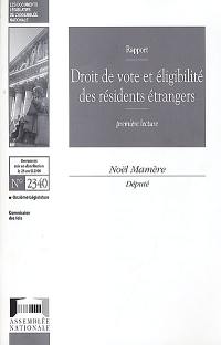 Droit de vote et éligibilité des résidents étrangers