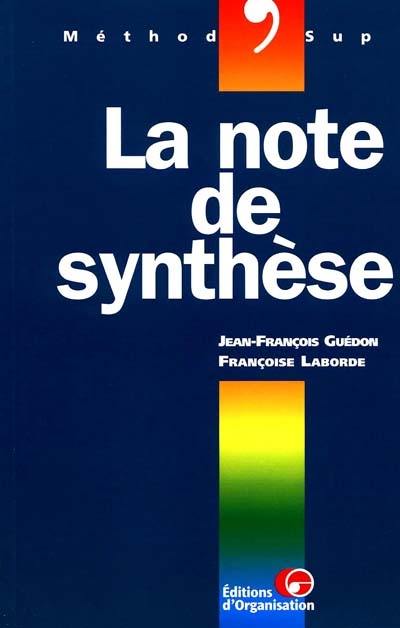 La note de synthèse