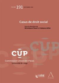 Casus de droit social