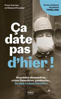 Ca date pas d'hier ! : scandales alimentaires, crises financières, pandémies... Du déjà-vu dans l'histoire !