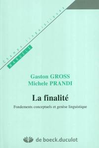 La finalité : fondements conceptuels et genèse linguistique