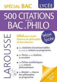 500 citations pour le bac de philo : spécial lycée