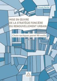 Mise en oeuvre de la stratégie foncière du renouvellement urbain : choix tactiques parmi 90 outils