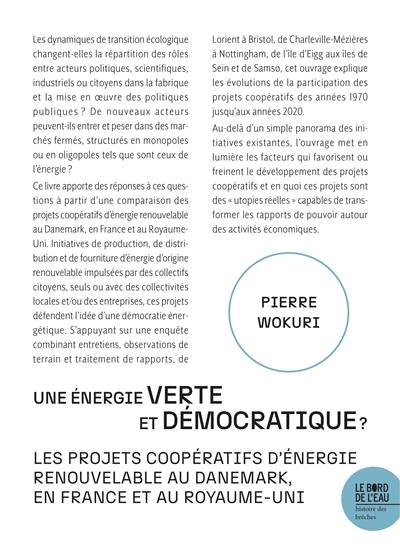 Une énergie verte et démocratique ? : les projets coopératifs d'énergie renouvelable au Danemark, en France et au Royaume-Uni