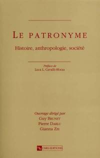 Le patronyme : histoire, anthropologie, société