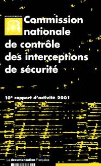 10e rapport d'activité : année 2001