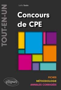 Concours de CPE tout-en-un : fiches, méthodologie, annales corrigées