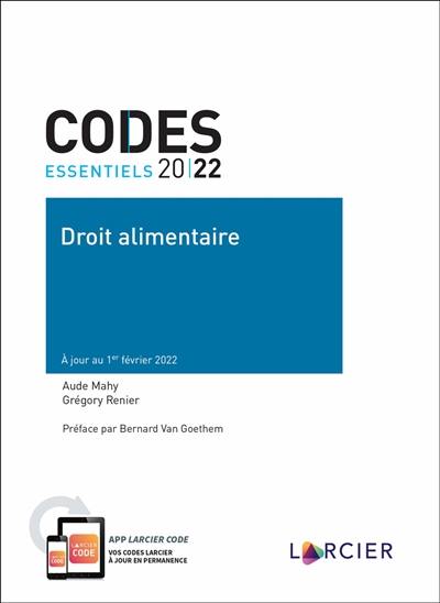 Droit alimentaire : 2022