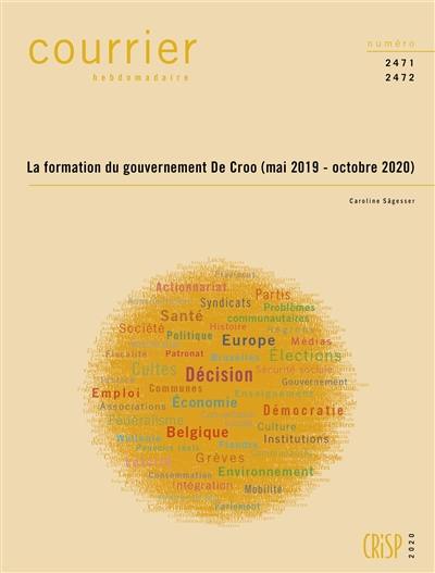 Courrier hebdomadaire, n° 2471-2472. La formation du gouvernement De Croo (mai 2019-octobre 2020)