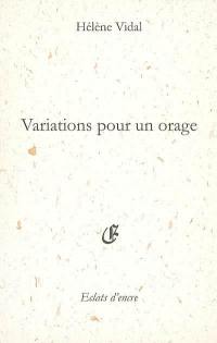 Variations pour un orage