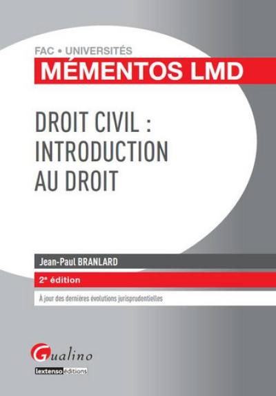 Droit civil : introduction au droit