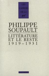 Littérature et le reste : 1919-1931