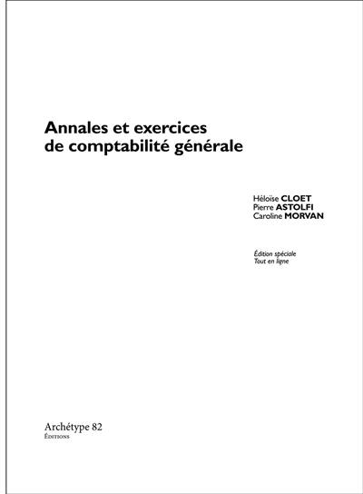 Annales et exercices de comptabilité générale