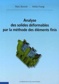 Analyse des solides déformables par la méthode des éléments finis