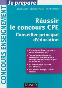 Réussir le concours CPE : conseiller principal d'éducation