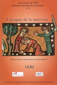 A propos de la sanction