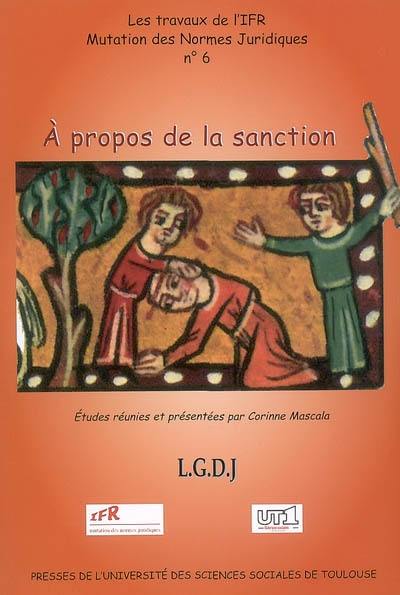 A propos de la sanction