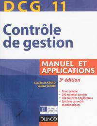 Contrôle de gestion, DCG 11 : manuel et applications