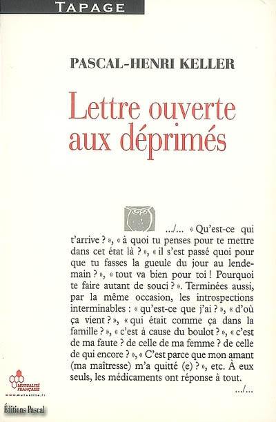 Lettre ouverte aux déprimés : essai