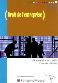 Droit de l'entreprise, BTS industriels 1re et 2e année économie-gestion