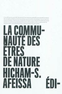 La communauté des êtres de nature