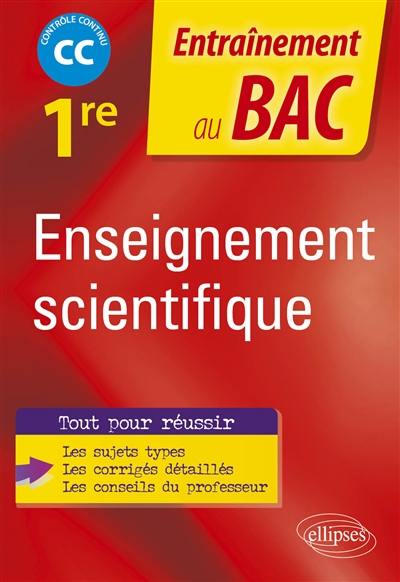 Enseignement scientifique 1re : CC, contrôle continu