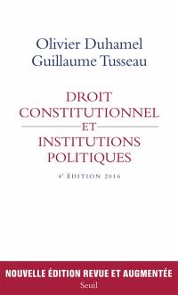 Droit constitutionnel et institutions politiques