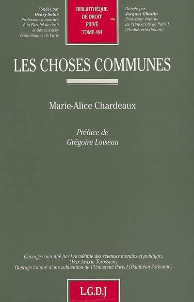 Les choses communes