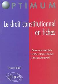 Le droit constitutionnel en fiches