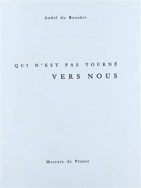 Qui n'est pas tourné vers nous : essai sur Albert Giacometti