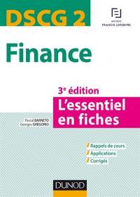 Finance DSCG 2 : l'essentiel en fiches : rappels de cours, applications, corrigés