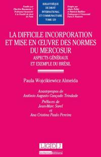 La difficile incorporation et mise en oeuvre des normes du Mercosur : aspects généraux et exemples du Brésil