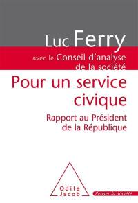 Pour un service civique : rapport au président de la République