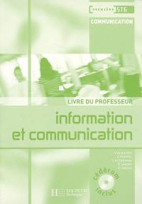 Information et communication, 1re STG communication : livre du professeur