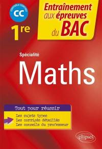 Spécialité maths 1re : CC contrôle continu