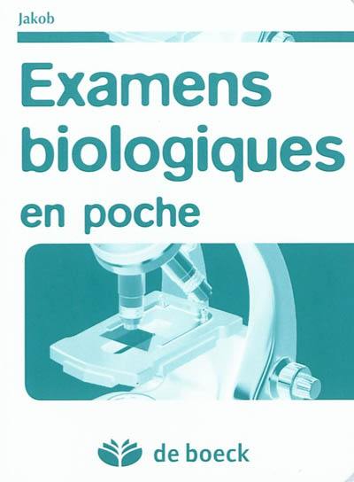 Examens biogiques en poche