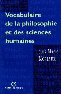 Vocabulaire de la philosophie et des sciences humaines