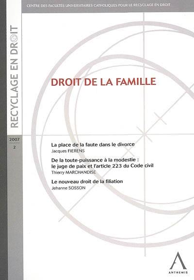 Droit de la famille