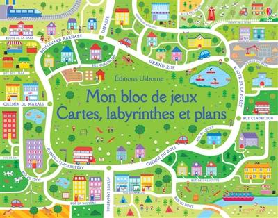 Mon bloc de jeux : cartes, labyrinthes et plans