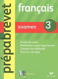 Français 3e : examen