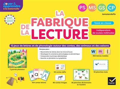 La fabrique de la lecture : PS, MS, GS, CP : 12 jeux de lettres et de phonologie autour des contes, des animaux et des saisons