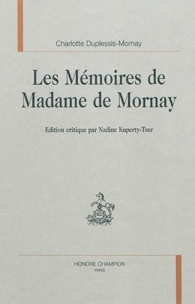 Les mémoires de madame de Mornay