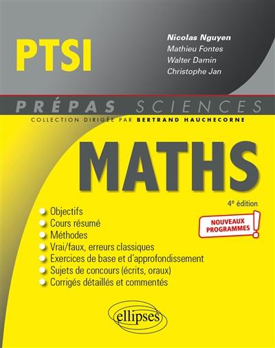 Maths PTSI : nouveaux programmes