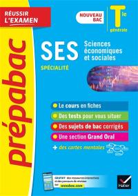 SES sciences économiques et sociales spécialité, terminale générale : nouveau bac