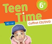 Teen time 6e, cycle 3, A1-A2 : coffret classe CD-DVD