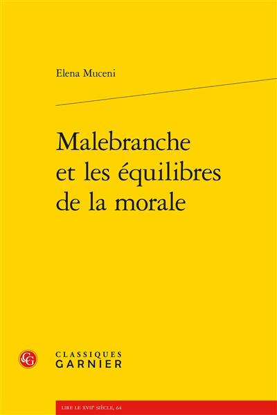 Malebranche et les équilibres de la morale