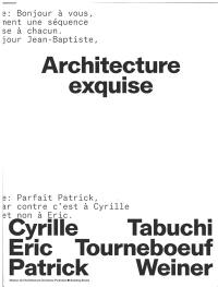 Architecture exquise