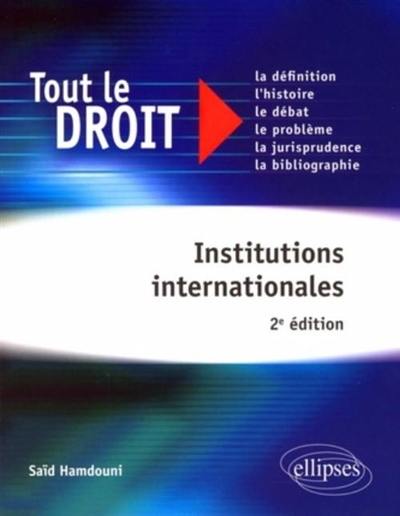 Institutions internationales