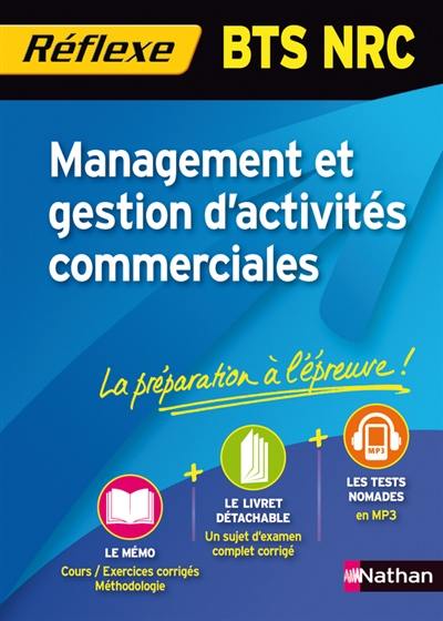 Management et gestion d'activités commerciales : BTS NRC