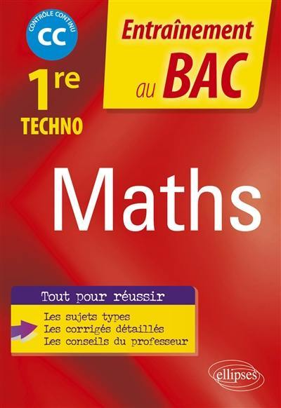 Maths 1re techno : CC, contrôle continu